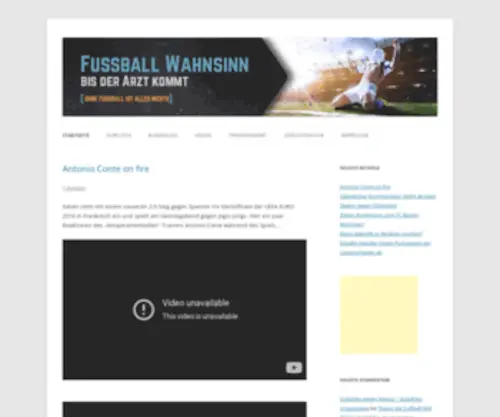 Fussball-Wahnsinn.de(Fußball Wahnsinn) Screenshot