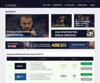 Fussball.com(Aktuelle Fußball) Screenshot