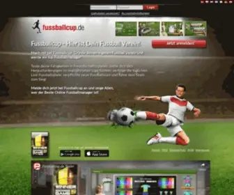 Fussballcup.de(Dein kostenloser online Fussball Manager) Screenshot