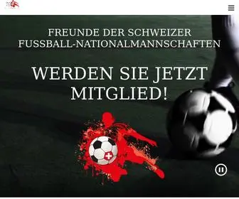 Fussballfreunde.ch(Verein Freunde der Schweizer Nationalmannschaft) Screenshot