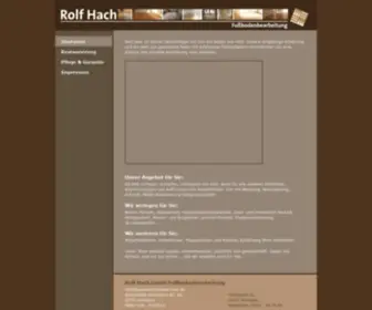 Fussbodenschleiferei-Hach.de(Parkett verlegen schleifen versiegeln in Hamburg: Rolf Hach Fußbodenbearbeitung) Screenshot