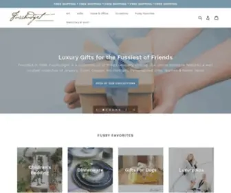 Fussbudget.com(Luxury Gifts for the Fussiest of Friends) Screenshot