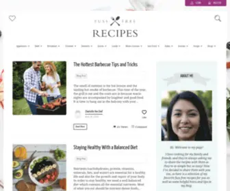 Fussfreerecipes.com(Discover Thousands of Delicious Meals At Fuss Free Recipes) Screenshot