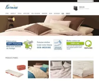 Futaine.com(Literie en coton bio) Screenshot