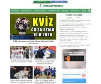 Futbalovysvet.sk(To najlepšie z futbalu) Screenshot