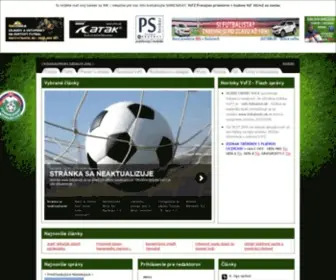 Futbalvsfz.sk(Hlavná stránka) Screenshot