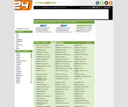 Futbol24.com Screenshot
