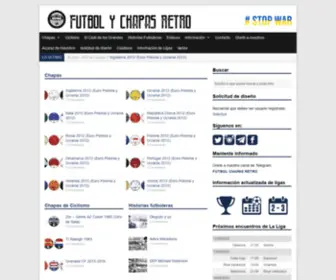 Futbolchapasretro.es(Fútbol Chapas Retro) Screenshot