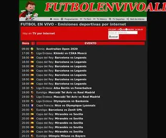 Futbolenvivoaldia.com(Futbol en vivo) Screenshot