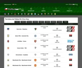 Futbolenvivocl.com(Fútbol Televisado En Vivo Hoy) Screenshot