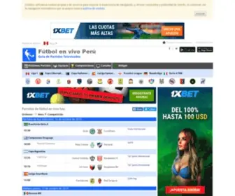 Futbolenvivoperu.com(Fútbol en vivo Perú) Screenshot