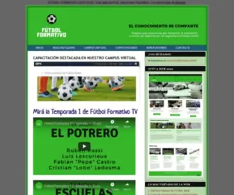 Futbolformativo.com.ar(FUTBOL FORMATIVO) Screenshot