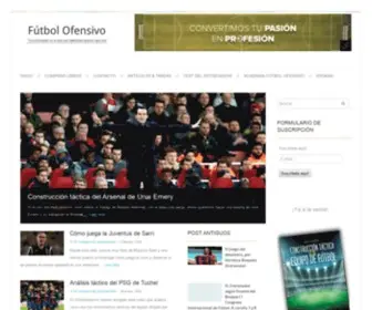 Futbolofensivo.com(Un entrenador es lo que sus futbolistas quieren que sea) Screenshot