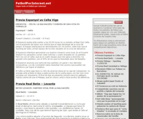 Futbolporinternet.net(MÁLAGA) Screenshot