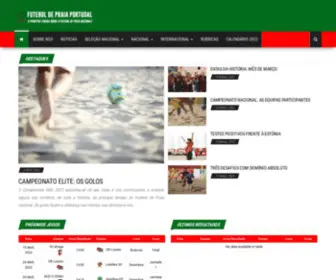 Futeboldepraiaportugal.pt(Futebol de Praia Portugal) Screenshot