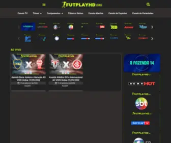 FutplayHD.net(Assistir Futebol Ao vivo HD Canais de TV ao Vivo) Screenshot