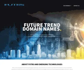 Futrs.com(Future Trend Domain Names for Emerging Technologies) Screenshot