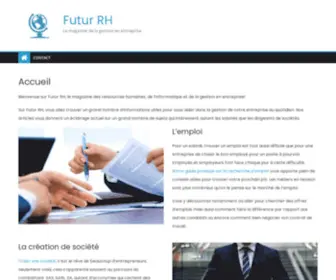 Futur-RH.fr(Futur RH : le média de l'entreprise 2.0) Screenshot