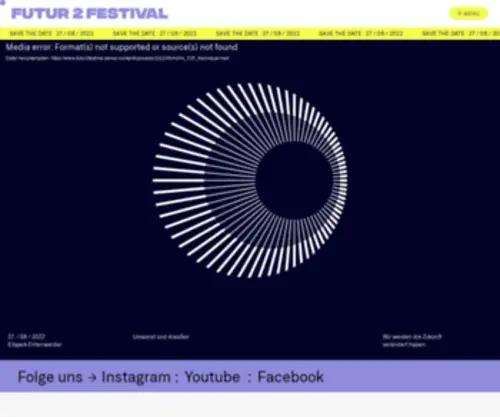 Futur2Festival.de(FUTUR 2 FESTIVAL) Screenshot