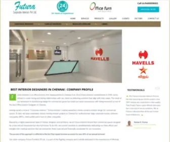Futurainteriors.in(Office Interior Designers in Chennai) Screenshot