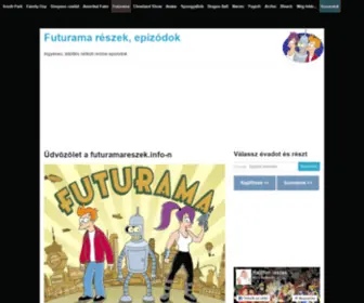 Futuramareszek.info(évad) Screenshot
