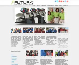 Futurapromo.com(Futura Embroidery & Promotional Solutions) Screenshot