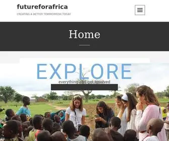 Future4Afrika.org(Creating A Better Tomorrow) Screenshot