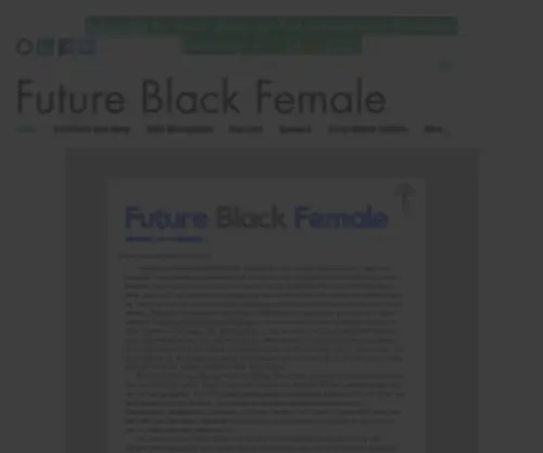 Futureblackfemale.com(Social Justice) Screenshot