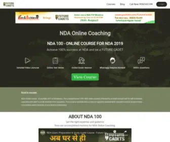 Futurecadets.com(Nda online coaching) Screenshot