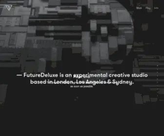 Futuredeluxe.com(Design, Technology & Moving Image) Screenshot