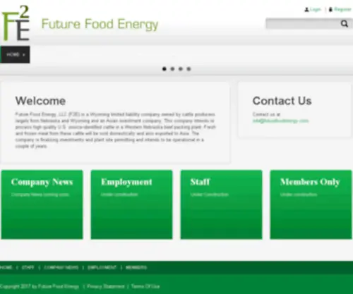 Futurefoodenergy.com(Future Food Energy) Screenshot