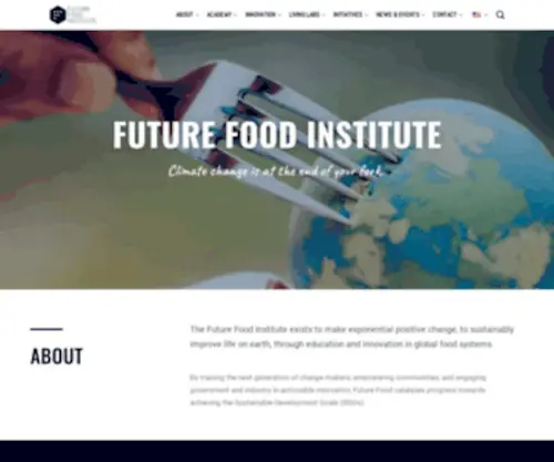 Futurefoodinstitute.org(Future Food Institute is a social enterprise) Screenshot
