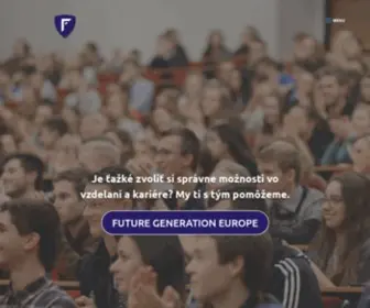 Futuregenerationeurope.eu(Future Generation Europe) Screenshot