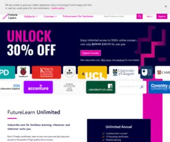 Futurelearn.com(Online Courses and Degrees from Top Universities) Screenshot