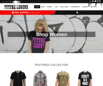 Futurelegend.com(Future Legend Apparel) Screenshot