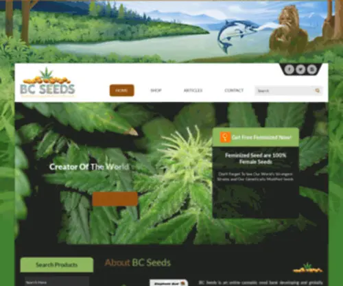 Futuremarijuana.com(British Columbia Seed Bank) Screenshot