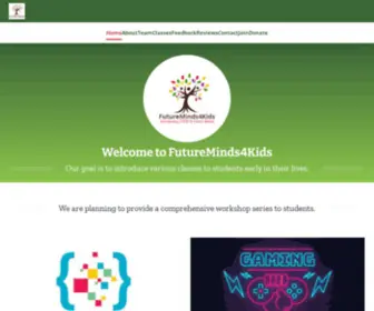 Futureminds4Kids.org(Introducing STEM to Future Minds) Screenshot