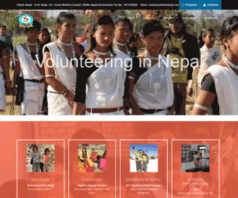 Futurenepal.org(Volunteering Programs) Screenshot