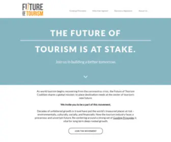 Futureoftourism.org(Future of Tourism) Screenshot