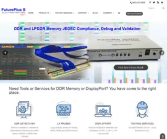 Futureplus.com(Advancing Technology Development. Solutions partner of Keysight Technologies. Product Lines include) Screenshot