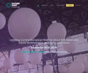 Futureportprague.com(The leading futuristic event for tech enthusiasts) Screenshot