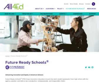 Futureready.org(Advancing Innovation and Equity in America’s Schools Future Ready Schools® (FRS)) Screenshot