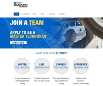 Futuresubarutech.com(Become a Subaru Technician) Screenshot