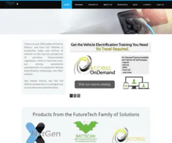 Futuretechauto.com(Diagnostic and Repair Solutions for Electrified Vehicles) Screenshot