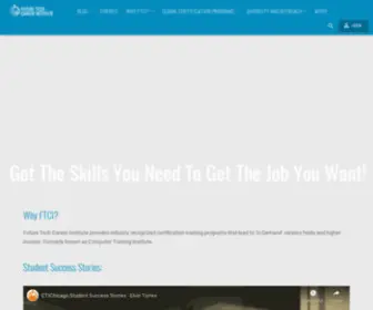 Futuretechcareer.com(FTCI 'Get The Skills You Need to Get The Job You Want) Screenshot