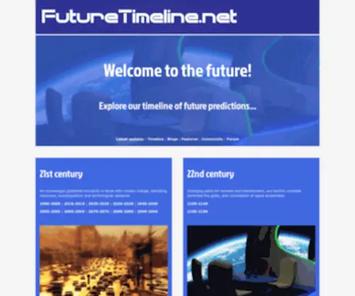Futuretimeline.net(Future Timeline) Screenshot