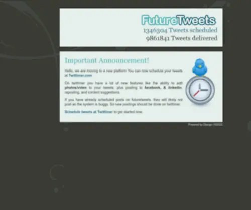 Futuretweets.com(Schedule tweets) Screenshot