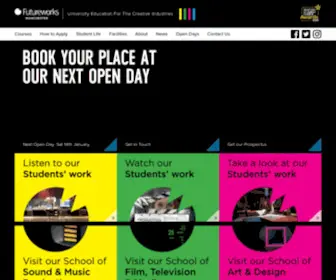 Futureworks.co.uk(Futureworks School of Media) Screenshot