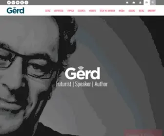 Futuristgerd.com(Gerd Leonhard Futurist Humanist Author Keynote Speaker) Screenshot