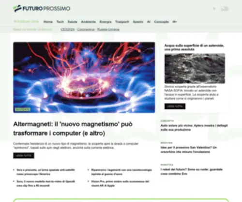 Futuroprossimo.it(Homepage di) Screenshot